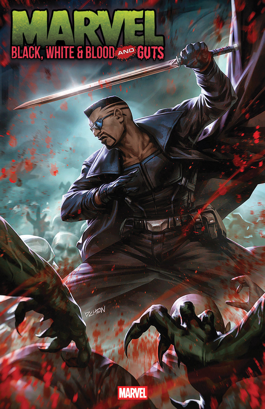 Marvel Black White Blood And Guts #1 Derrick Chew Variant