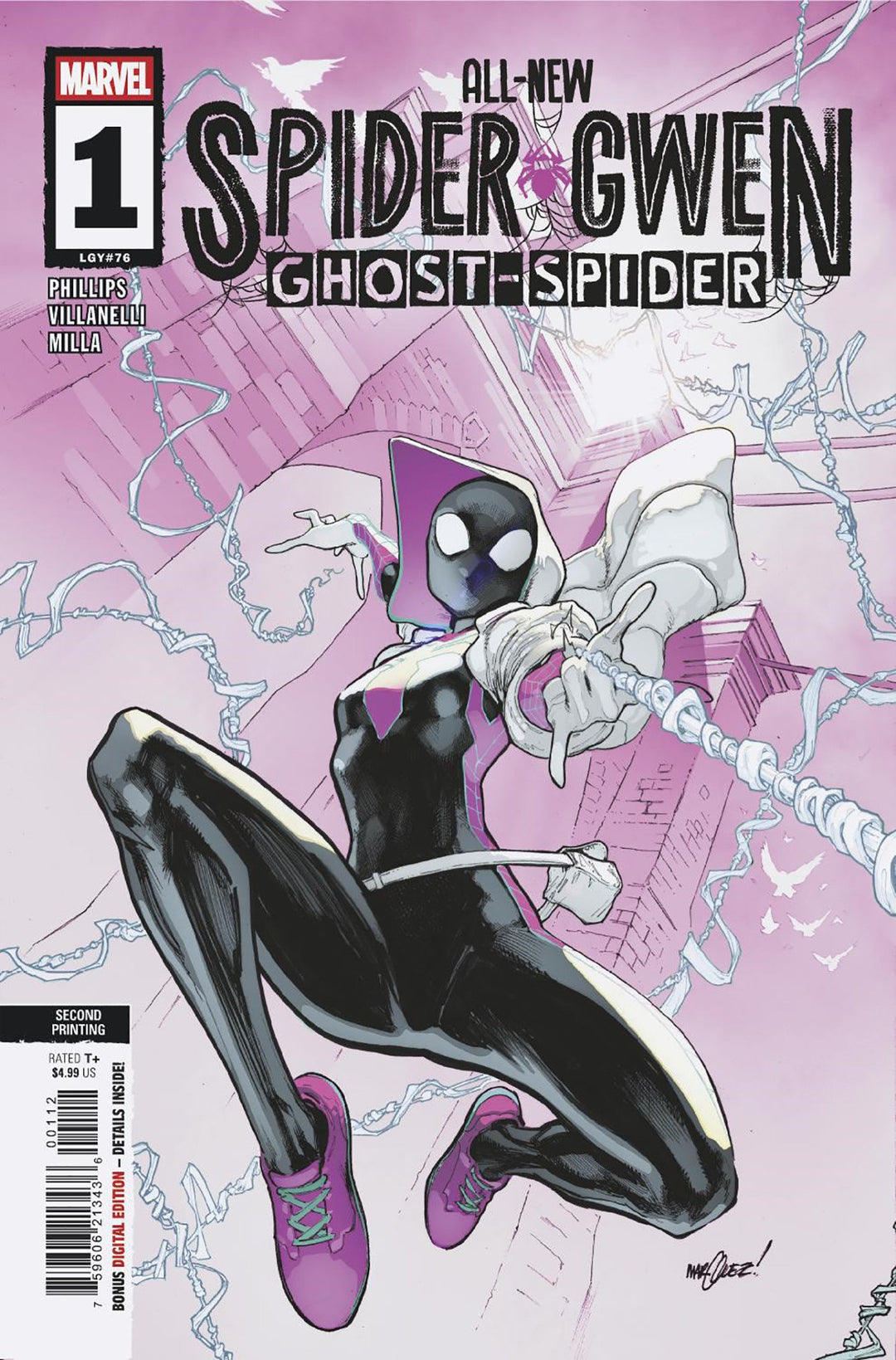 All New Spider Gwen Ghost Spider #1 David Marquez 2nd Printing Variant