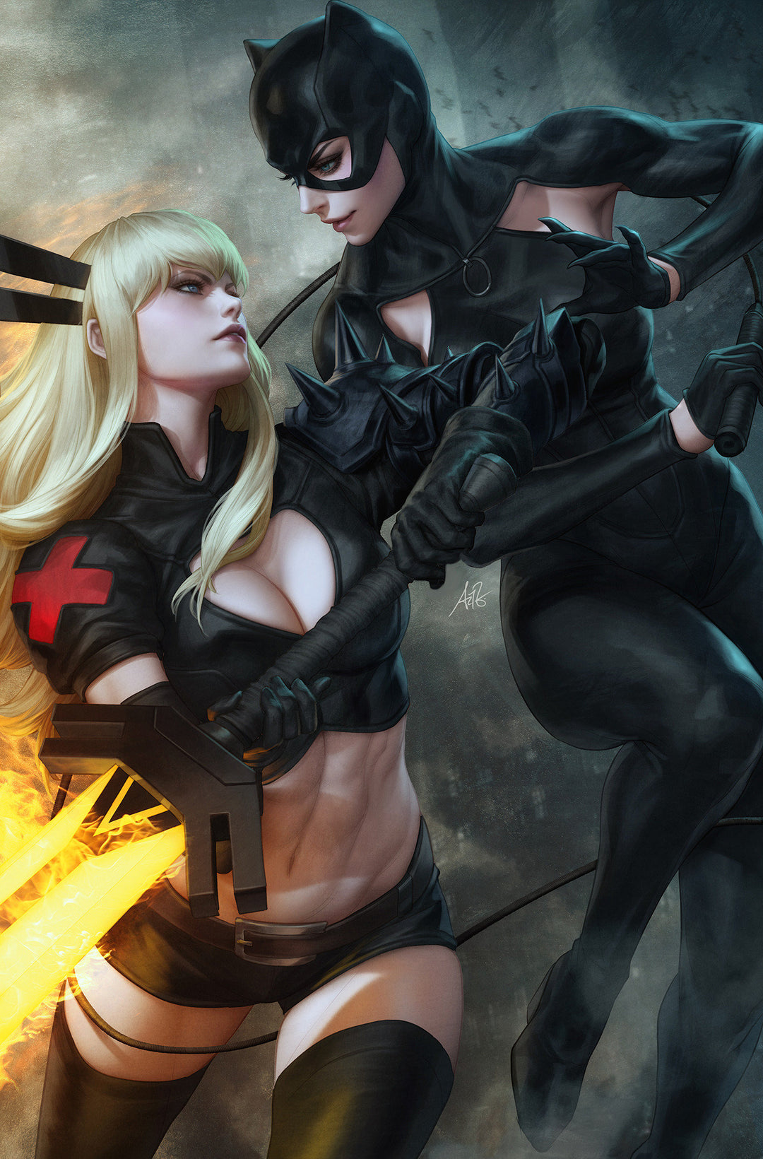 Marvel/DC Deadpool/Batman #1 100 Copy Artgerm Full Art Variant