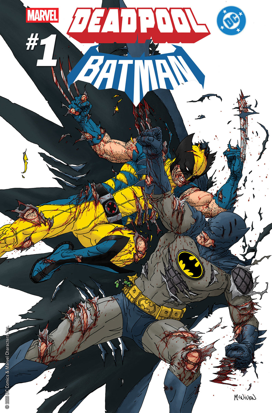 Marvel/DC Deadpool/Batman #1 25 Copy Steve McNiven Variant