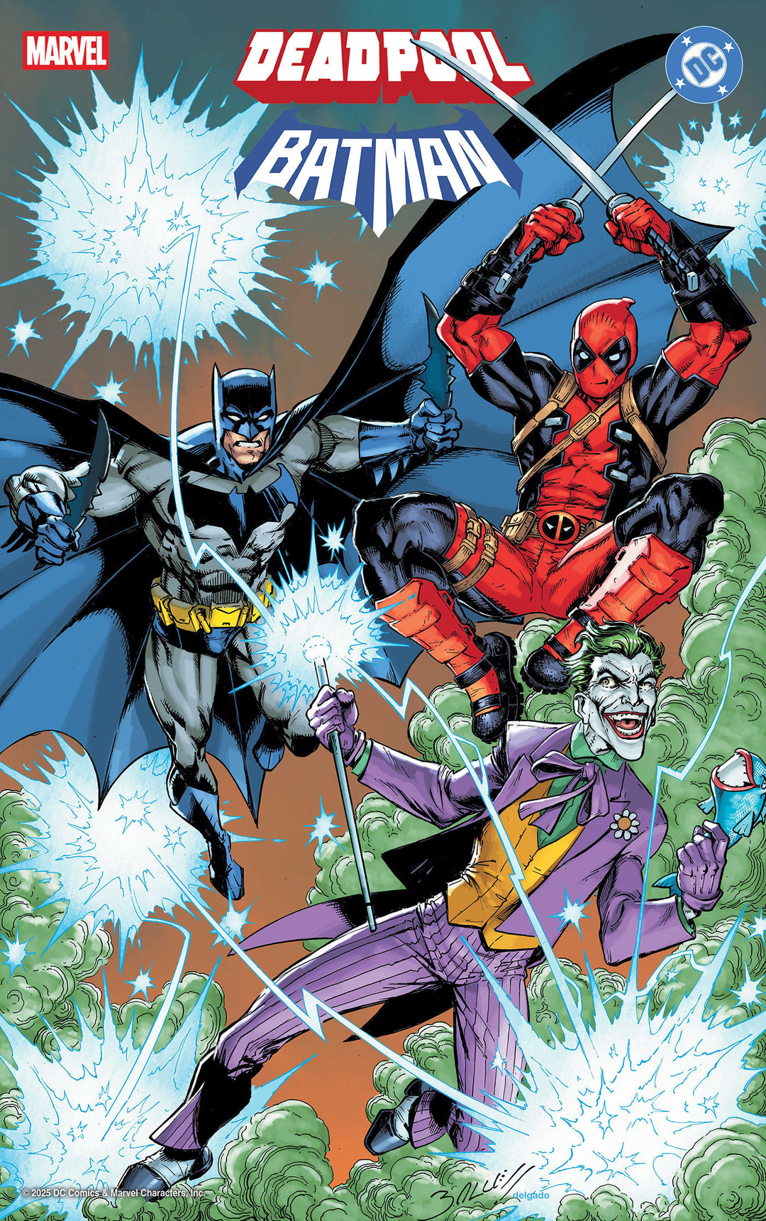 Marvel/DC Deadpool/Batman #1 Mark Bagley Foil Variant
