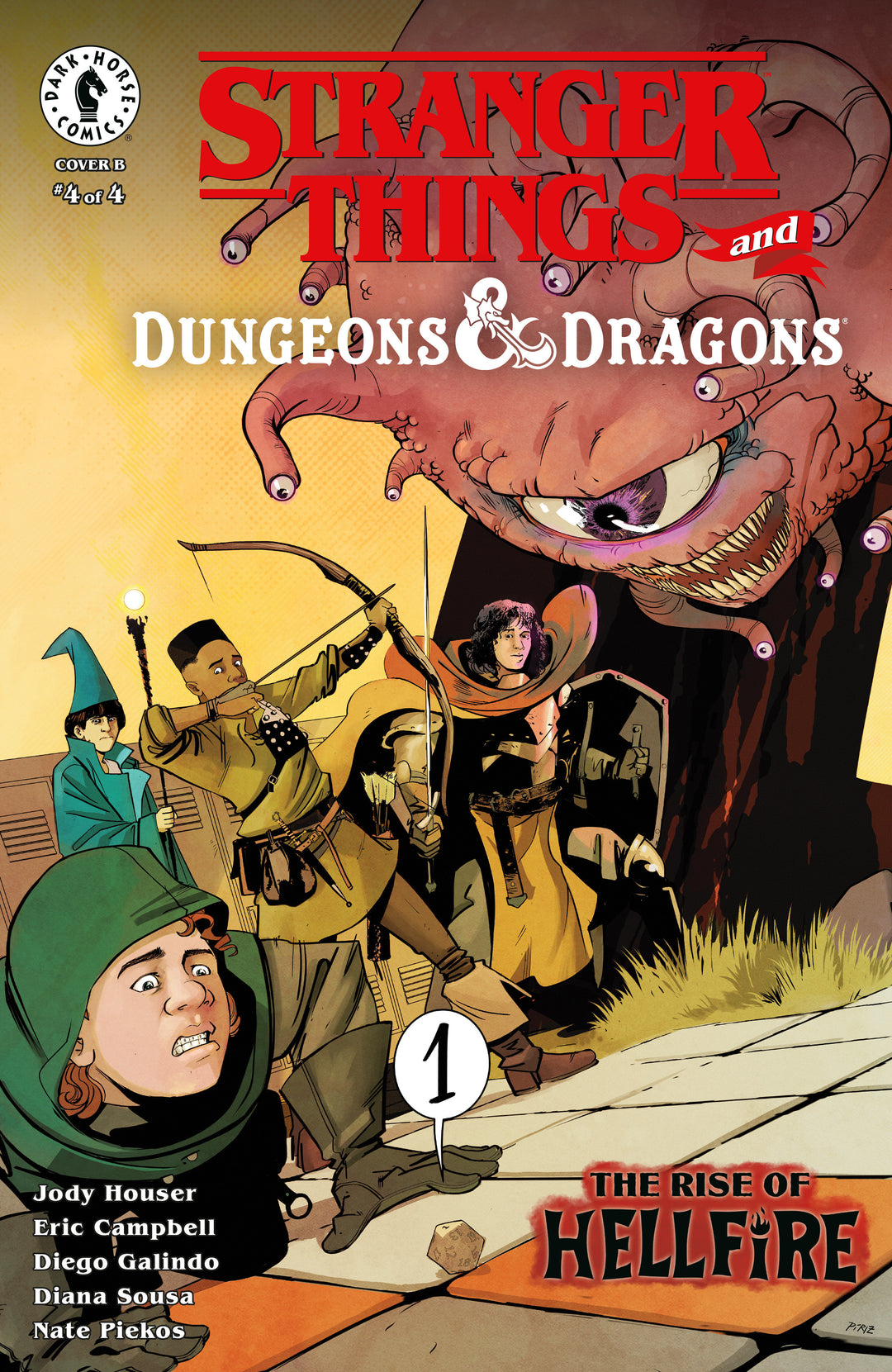 Stranger Things And Dungeons & Dragons Rise Of Hellfire #4 Cover B Piriz