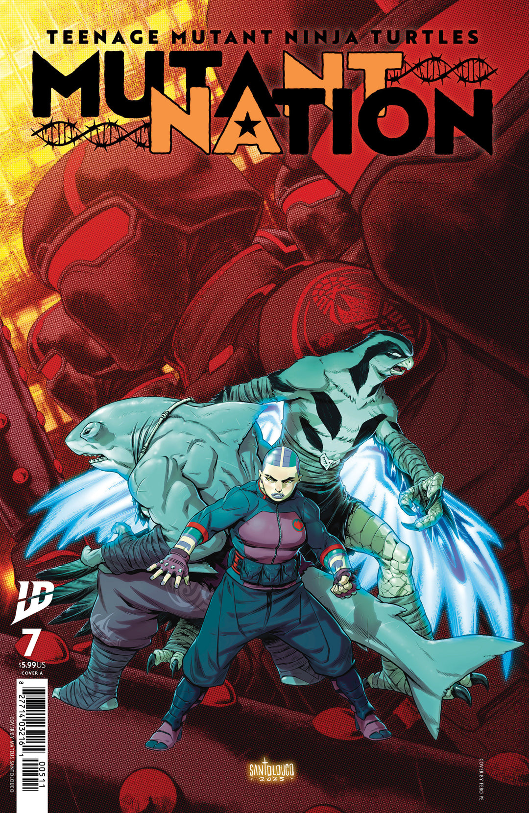Teenage Mutant Ninja Turtles Mutant Nation #7 Cover A Santolouco
