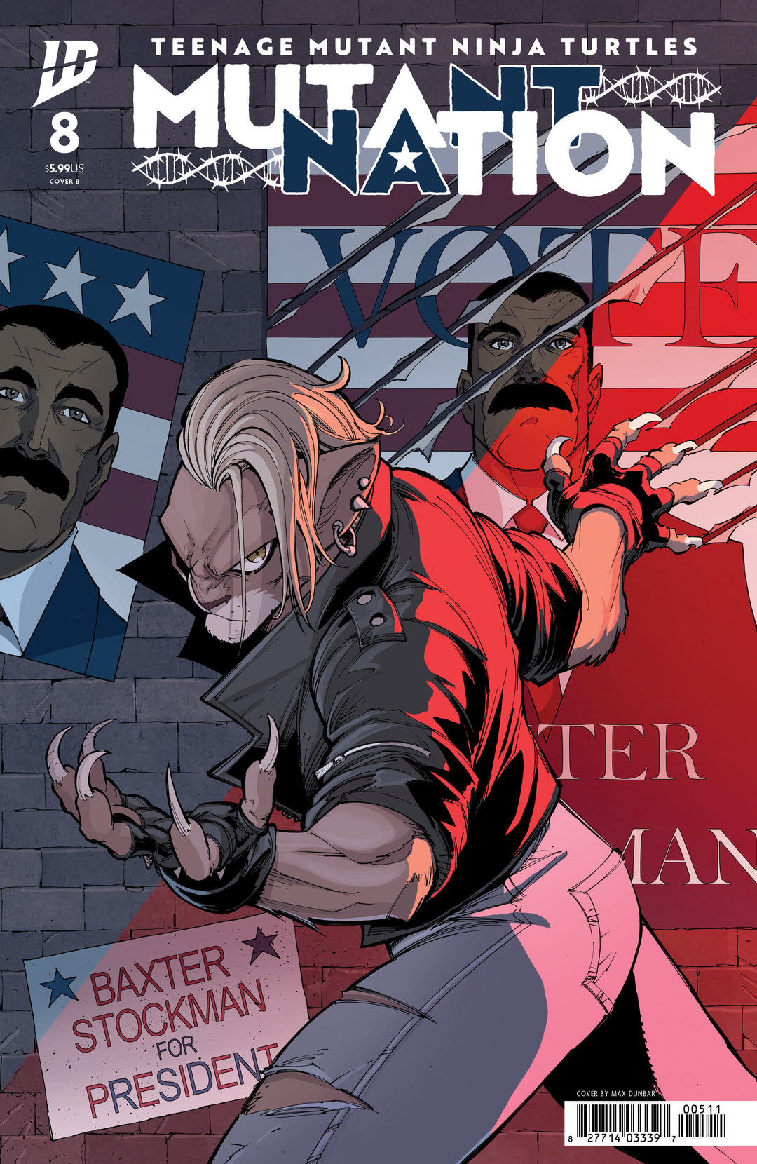 Teenage Mutant Ninja Turtles Mutant Nation #8 Cover B Dunbar