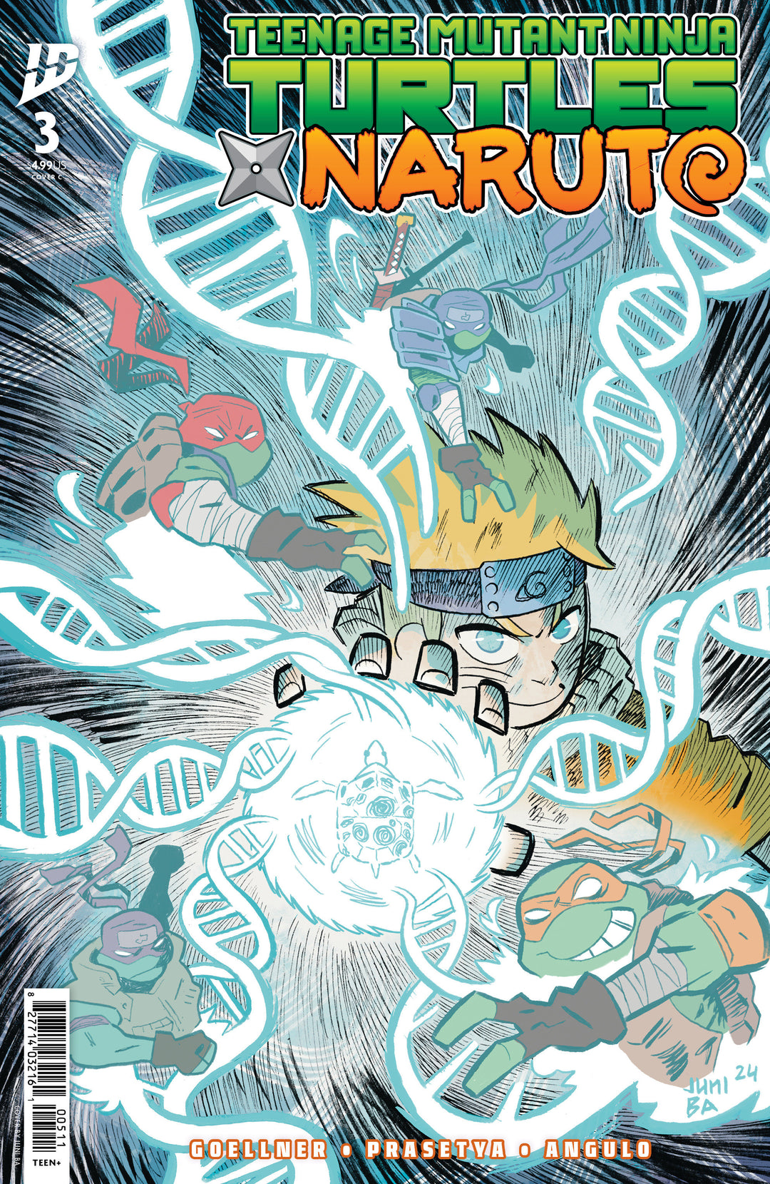 Teenage Mutant Ninja Turtles X Naruto #3 Cover C Ba