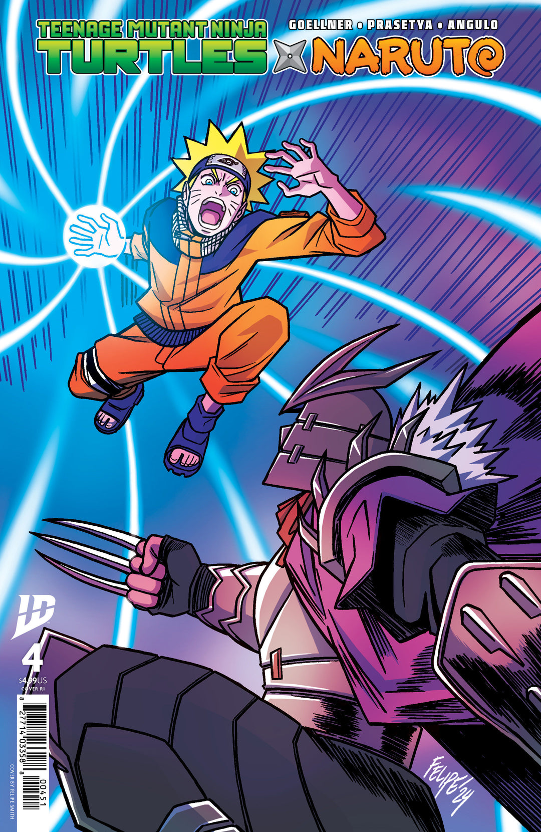 Teenage Mutant Ninja Turtles X Naruto #4 25 Copy Smith