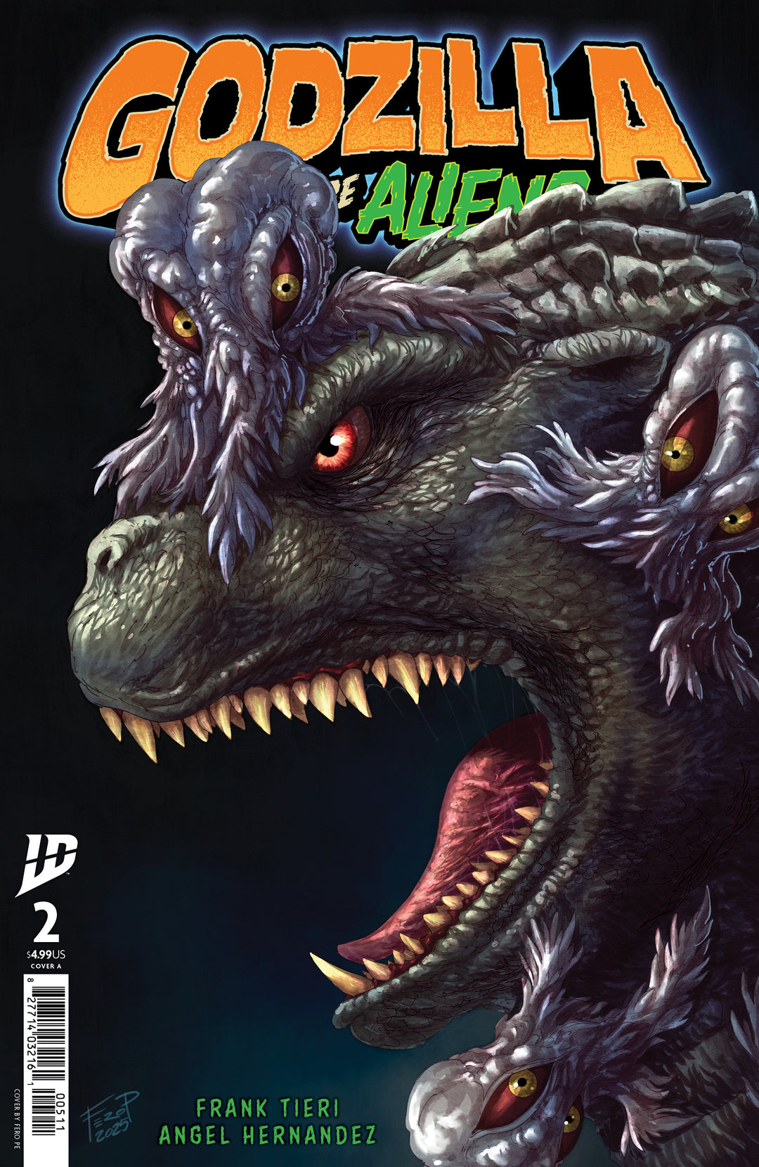 Godzilla Here There Be Aliens #2 Cover A Pe