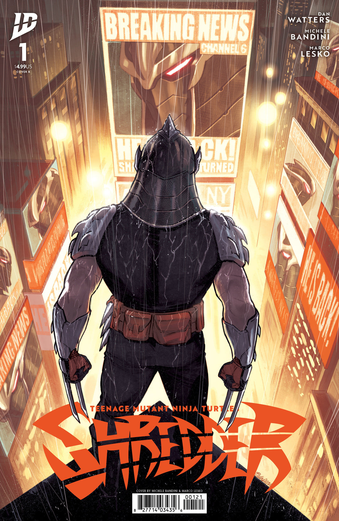 Teenage Mutant Ninja Turtles Shredder #1 Cover B Bandini