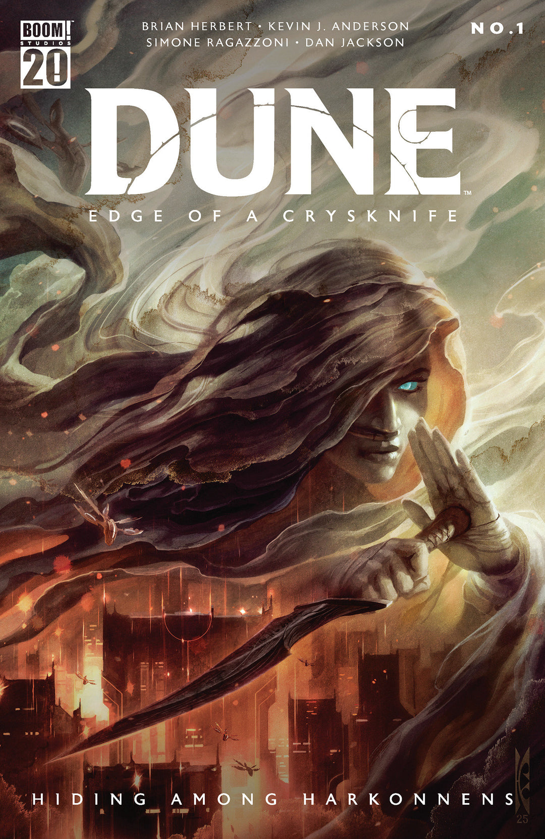 Dune Edge Of A Crysknife Hiding Among Harkonnens #1 Cover A Swanland