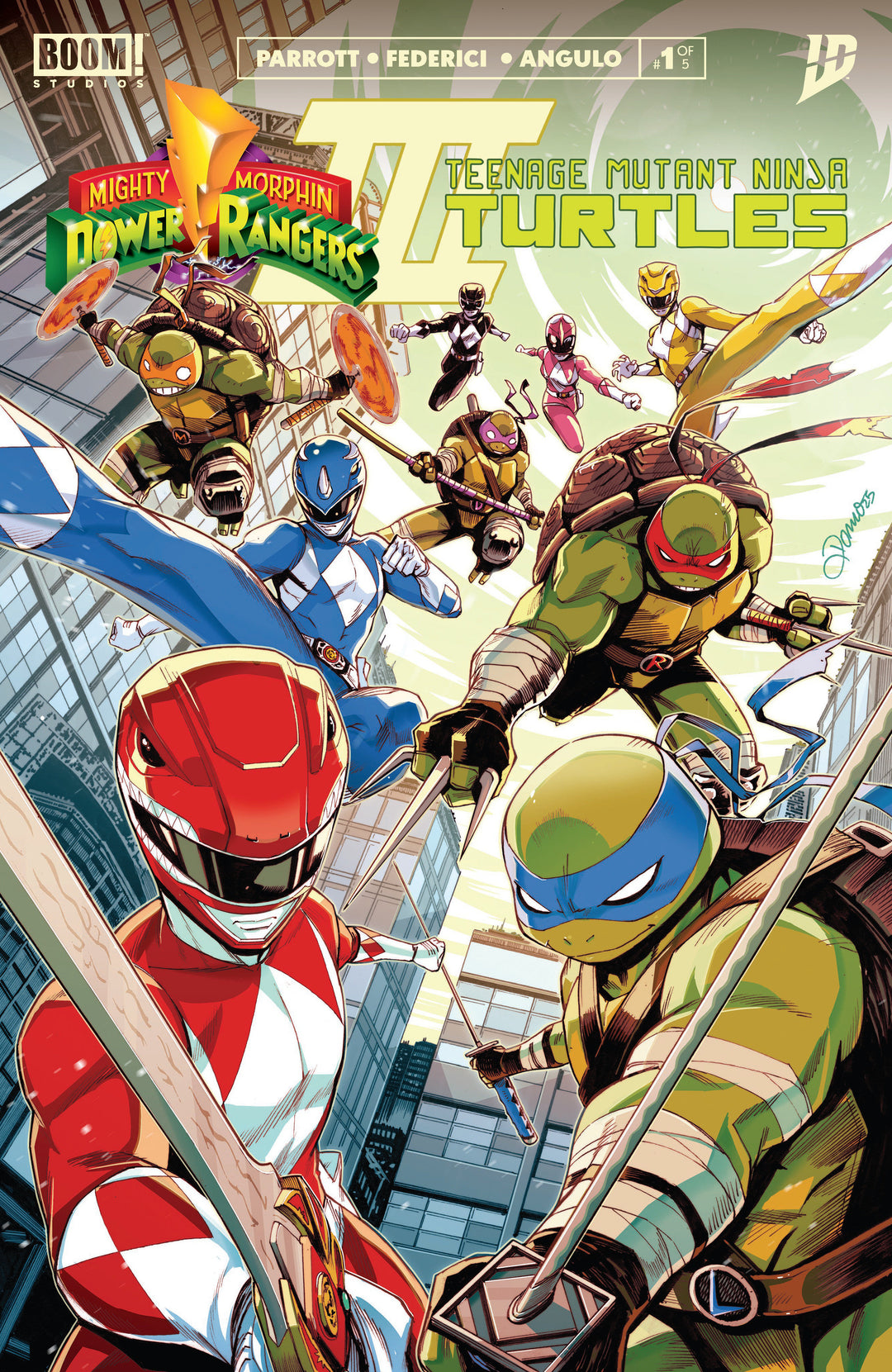 Mighty Morphin Power Rangers Teenage Mutant Ninja Turtles III #1 Cover A Zonno