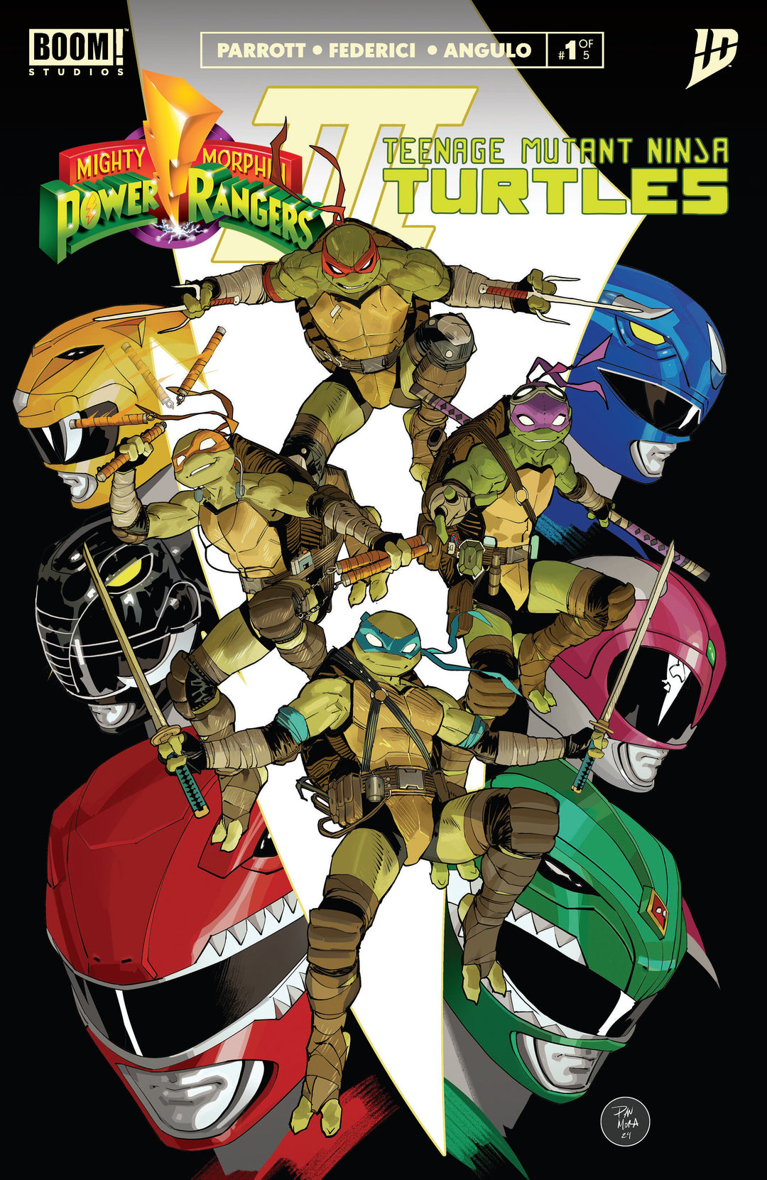 Mighty Morphin Power Rangers Teenage Mutant Ninja Turtles III #1 Cover B Mora