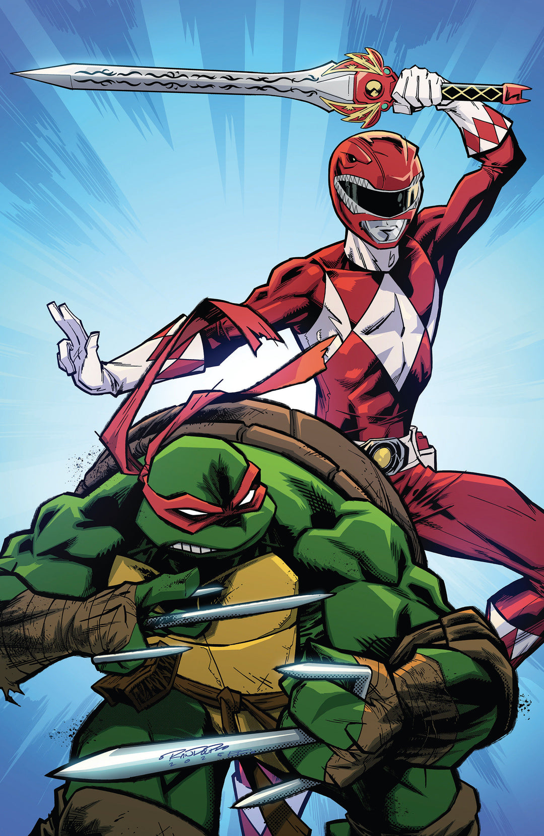 Mighty Morphin Power Rangers Teenage Mutant Ninja Turtles III #2 Cover L Unlimited Variant