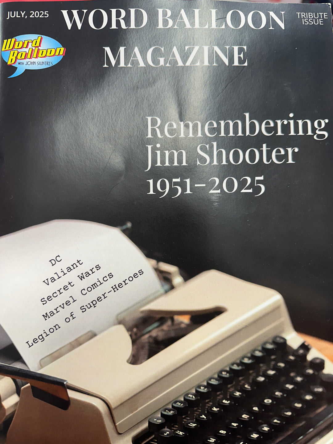 Word Balloon Magazine July, 2025