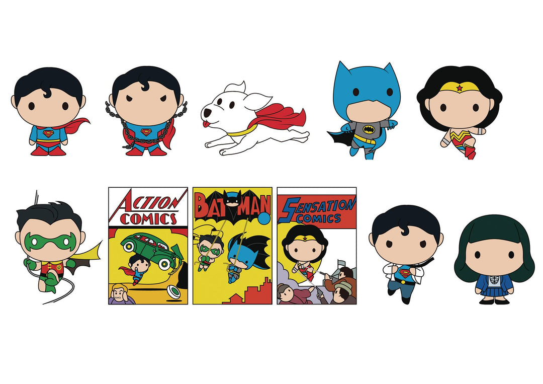 Classic DC Comics 3D Foam Bag Clip Keychain
