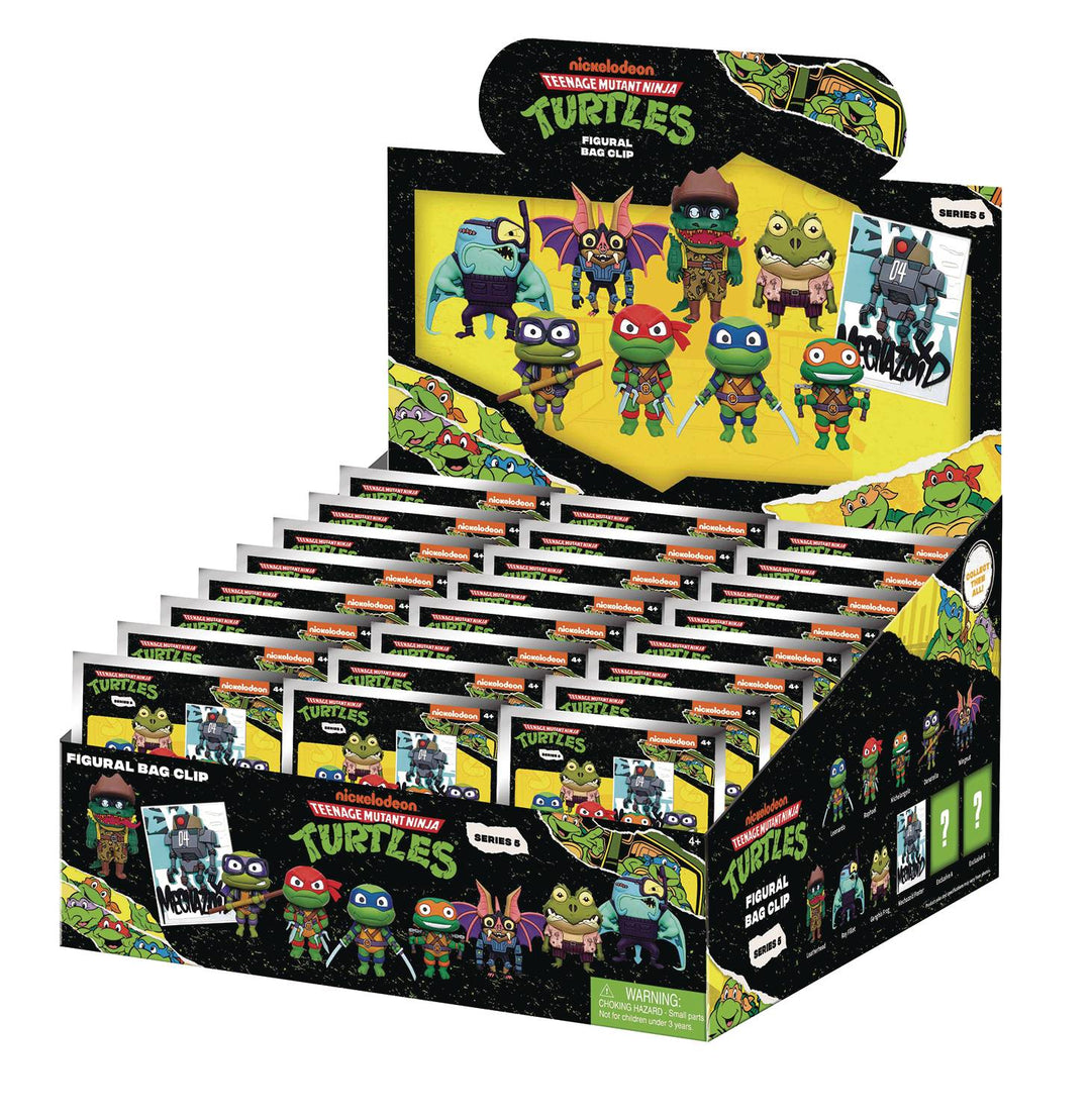 Teenage Mutant Ninja Turtles Classic Series 5 3D Foam Bag Clip Keychain