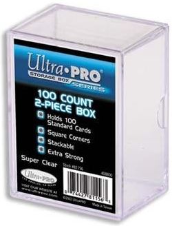 Card Box (100) 2 Piece Plastic