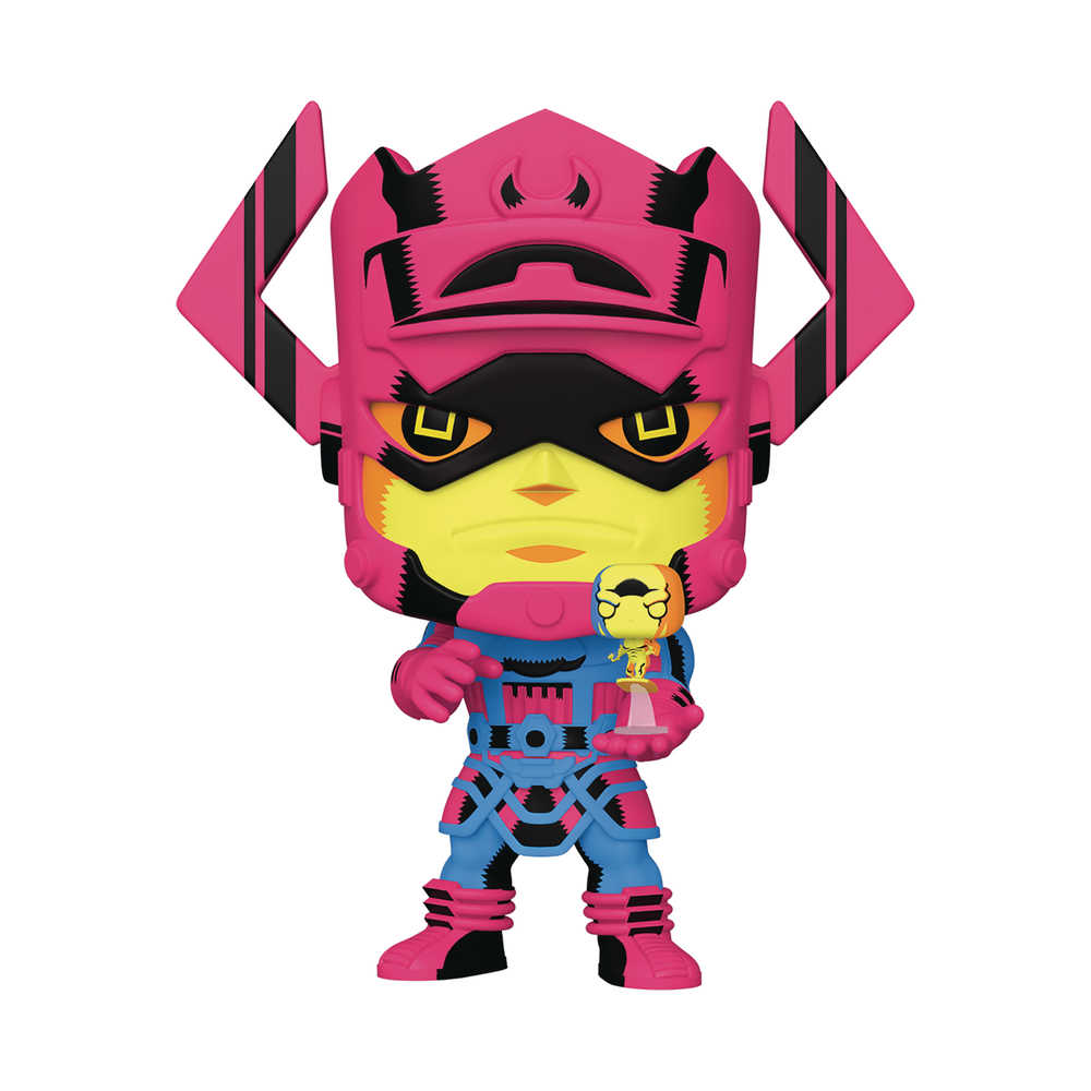 Pop Jumbo Marvel Galactus W/Surfer Previews Exclusive Blk Lt 10in Figure