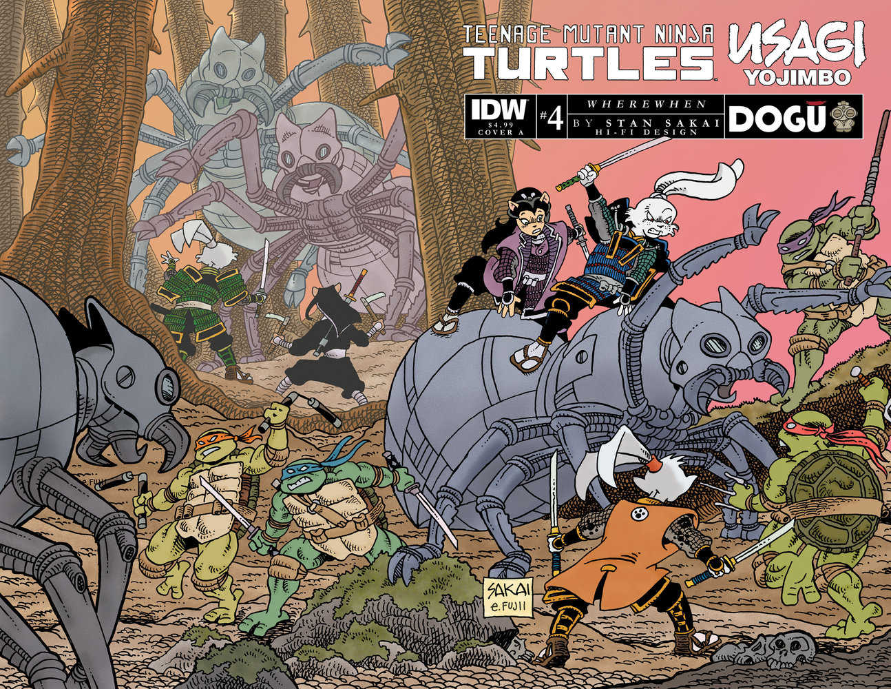 Teenage Mutant Ninja Turtles Usagi Yojimbo Wherewhen #4