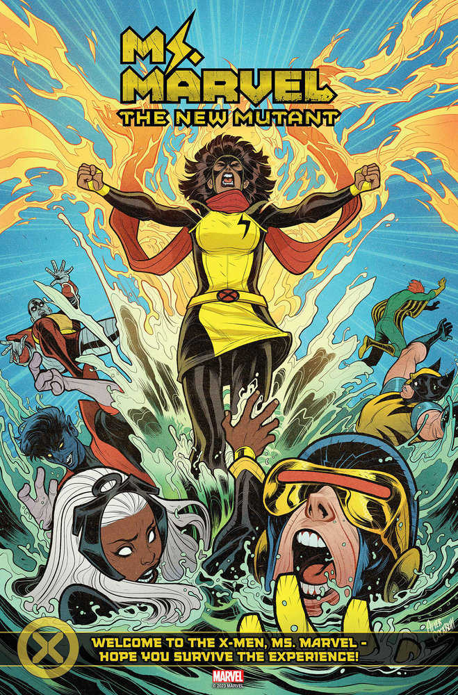 Ms Marvel The New Mutant #1 Elizabeth Torque Team Homage Variant