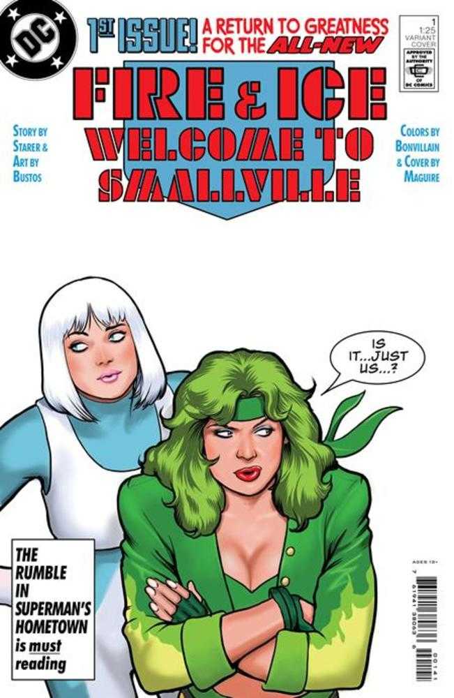 Fire & Ice Welcome To Smallville #1 (Of 6) Cover E 1 in 25 Kevin Maguire Card Stock Variant