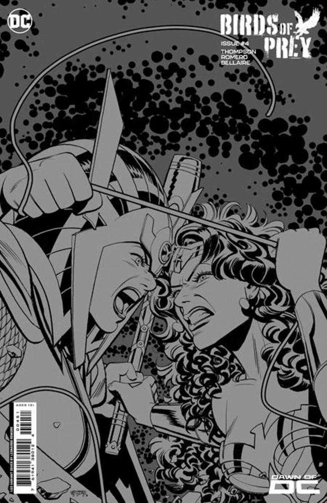 Birds Of Prey #4 Cover F 1 in 50 Leonardo Romero Grayscale Card Stock Variant