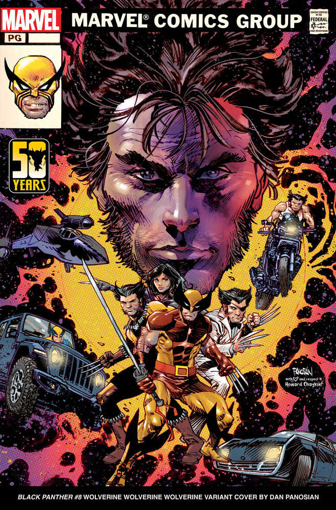 Black Panther #8 Panosian Wolverine Wolverine Wolverine Variant