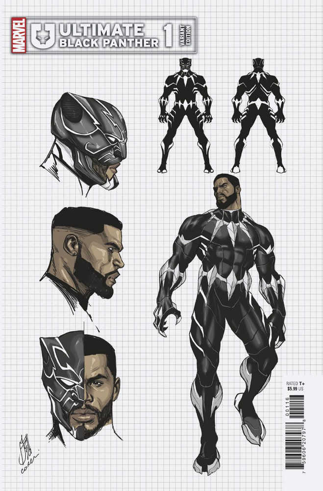 Ultimate Black Panther #1 10 Copy Variant Edition Caselli Design Variant