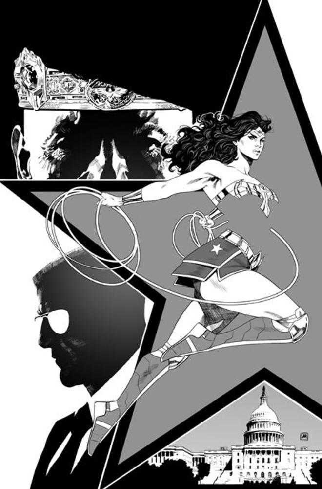 Wonder Woman #5 Cover E 1 in 50 Daniel Sampere Black & White Card Stock Variant