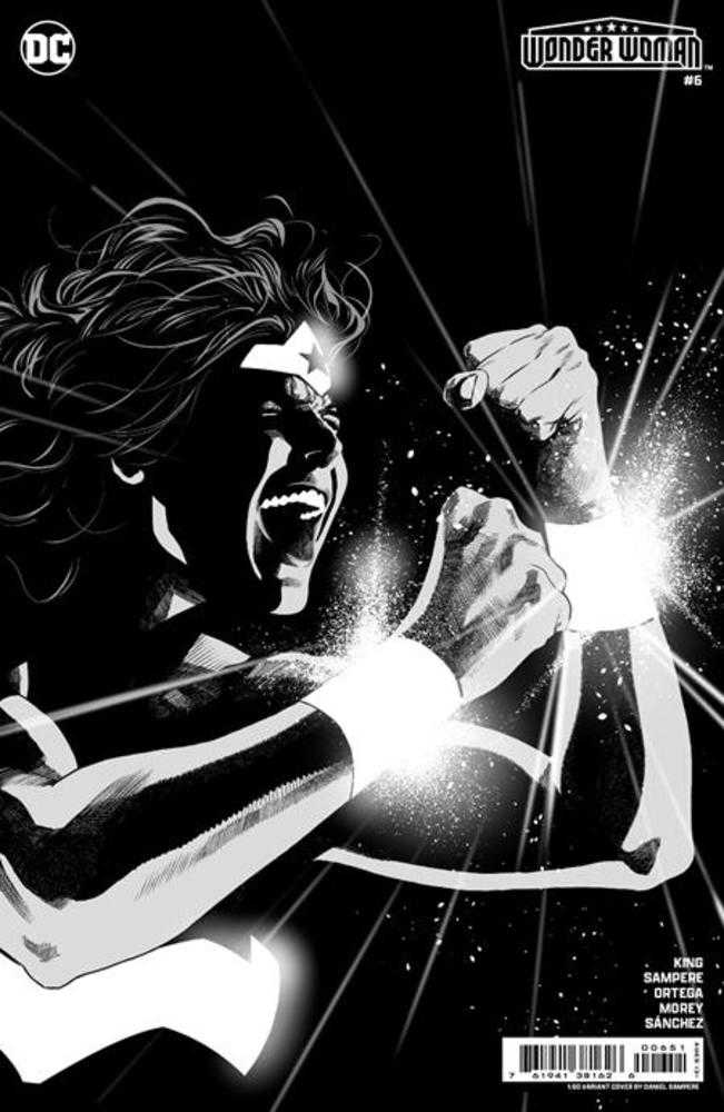 Wonder Woman #6 Cover F 1 in 50 Daniel Sampere Black & White Card Stock Variant