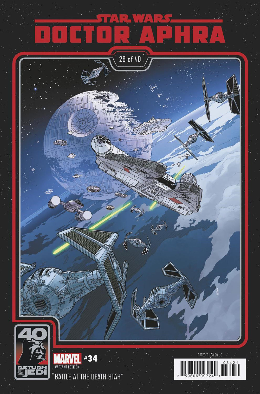 Star Wars Doctor Aphra #34 Chris Sprouse Return Of The Jedi 40th Anniversary Variant
