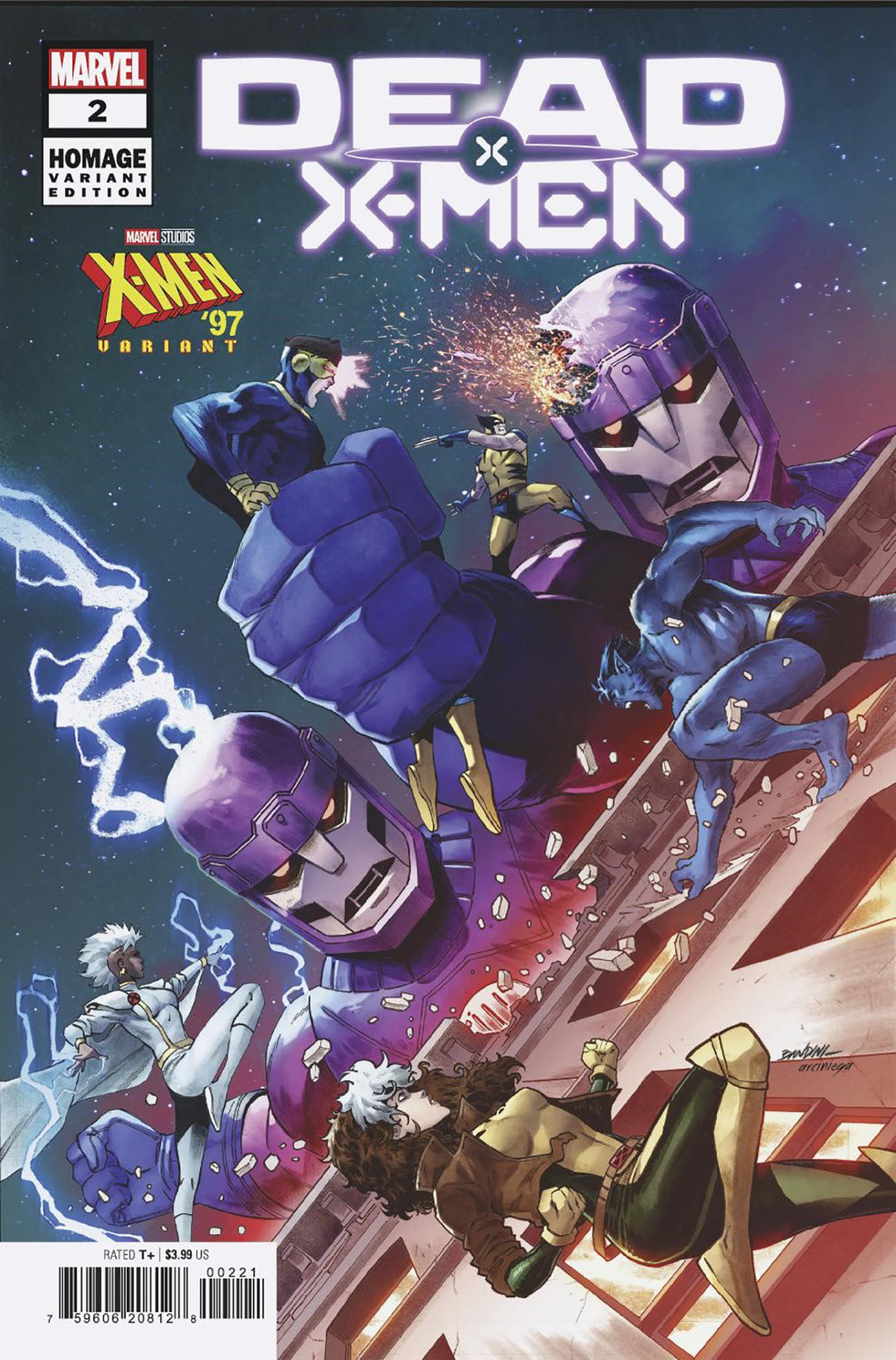 Dead X-Men #2 Michele Bandini X-Men 97 Homage Variant