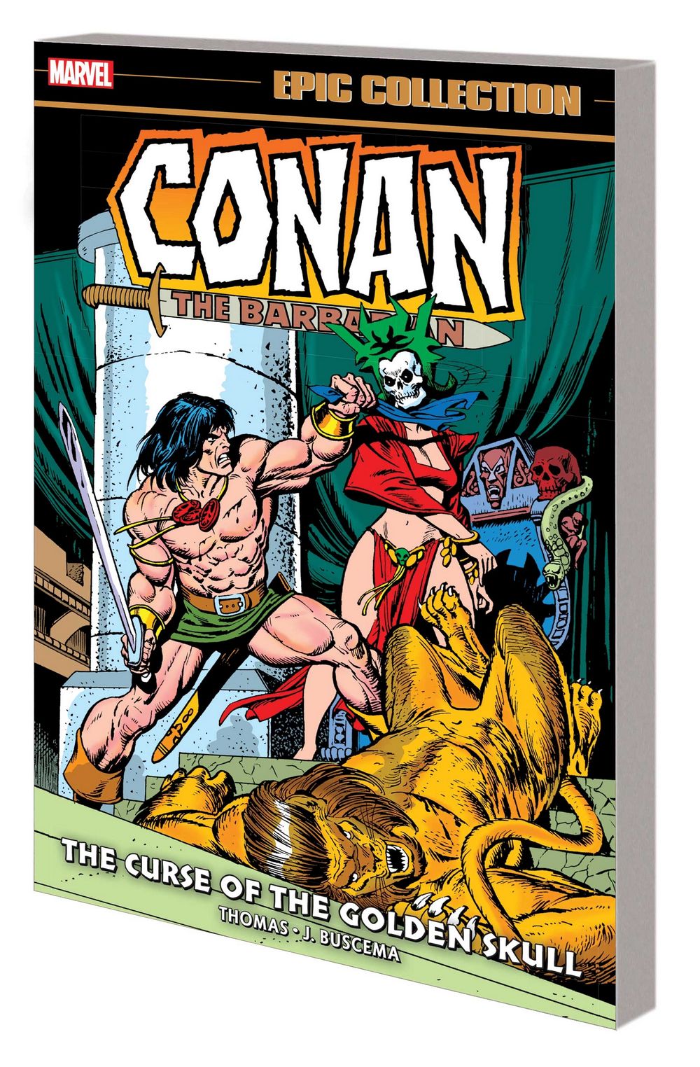 Conan Barbarian Original Marvel Years Epic Collector's TPB Curse Golden Skull