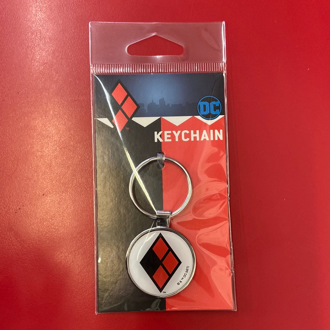 Harley Quinn Emblem Keychain