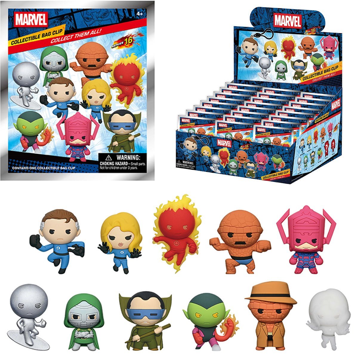 Fantastic Four Classic Foam Bag Clip