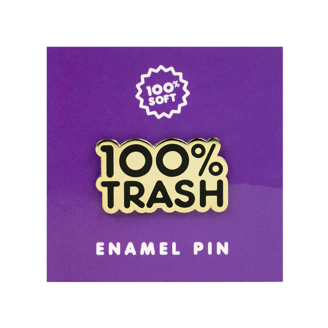 Tarsh Pin 100% Trash Enamel Pin – Challengers Comics