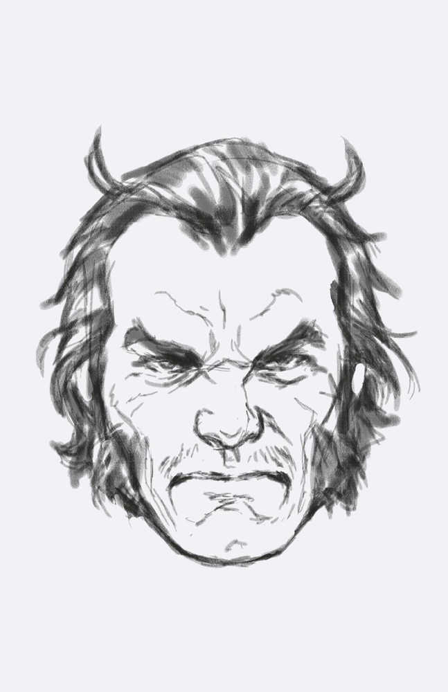Wolverine #46 50 Copy Variant Edition Brooks Headshot Sketch Vir Variant
