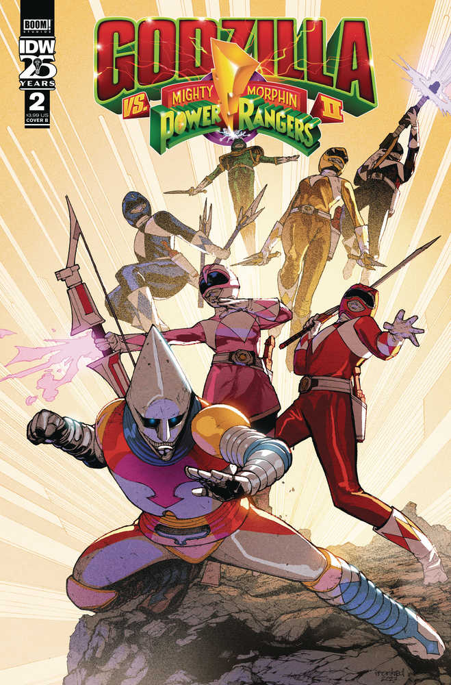 Godzilla vs Mighty Morphin Power Rangers II #2 Cover B (Sanchez)