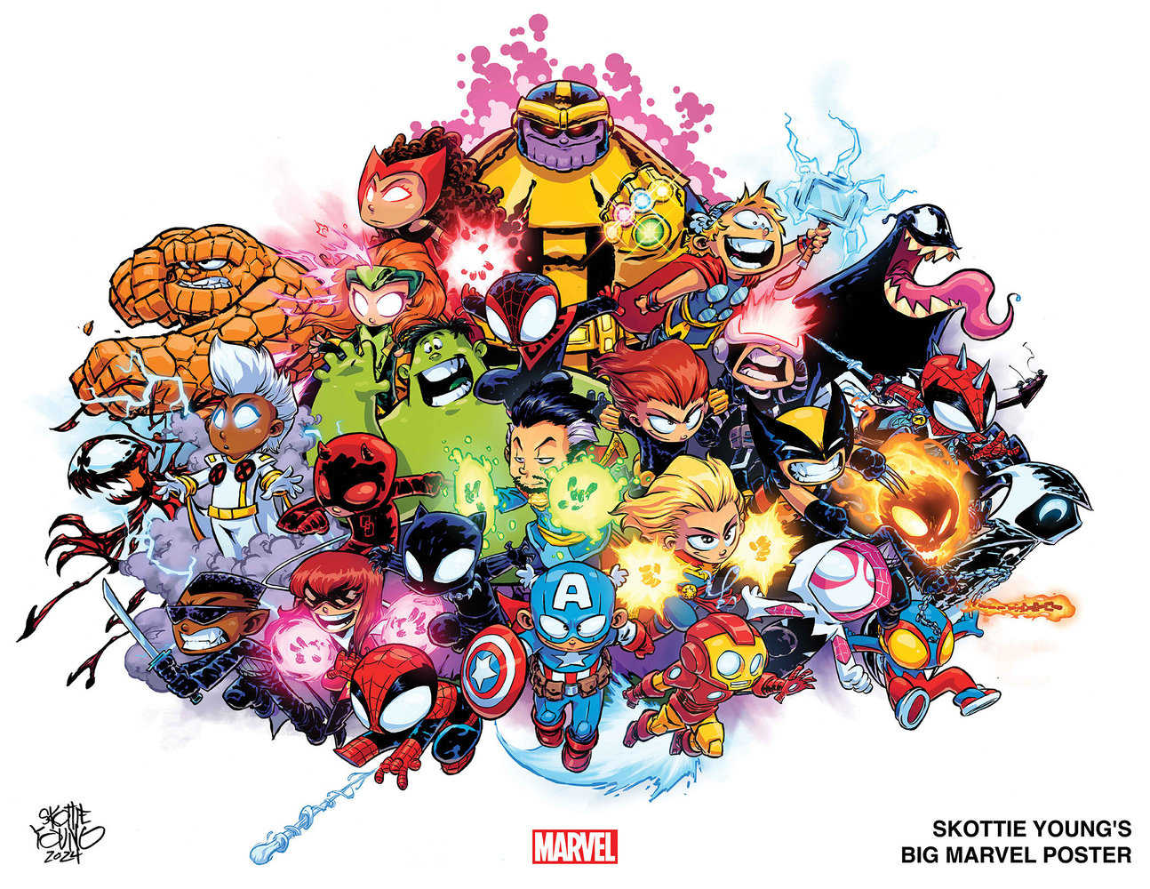 Skottie Young Big Marvel Poster