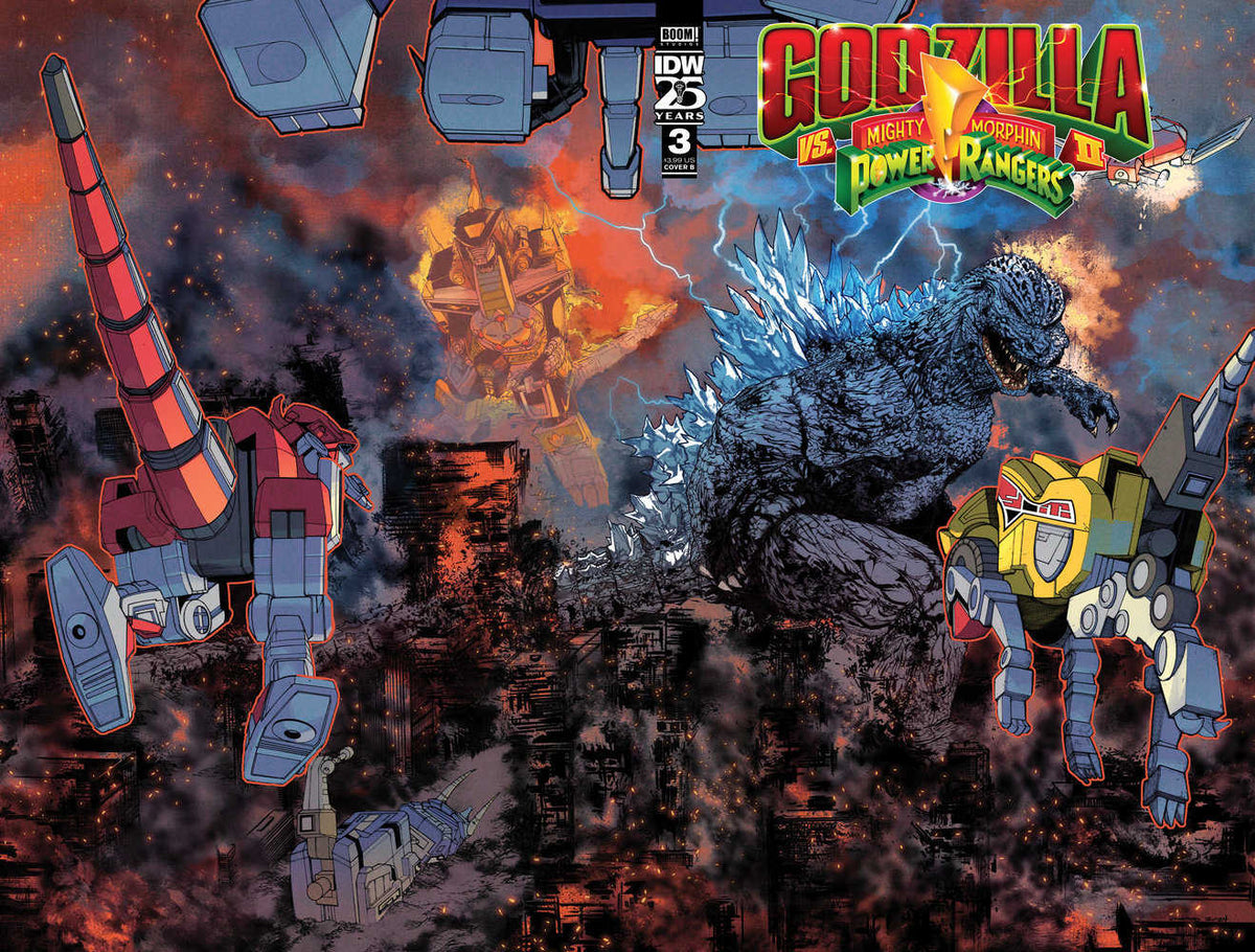 Godzilla vs MMPR II #3 Cover B Sanchez