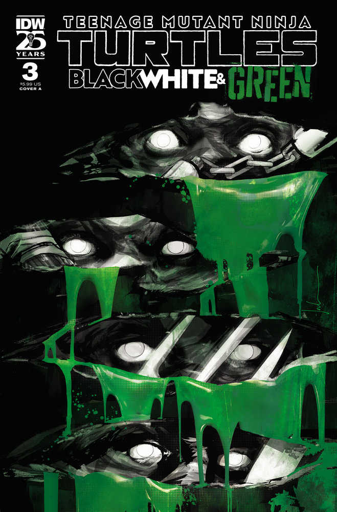 Teenage Mutant Ninja Turtles Black White Green #3 Cover A (Jock)