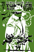 Teenage Mutant Ninja Turtles Black White Green #3 Variant B (Rossmo)