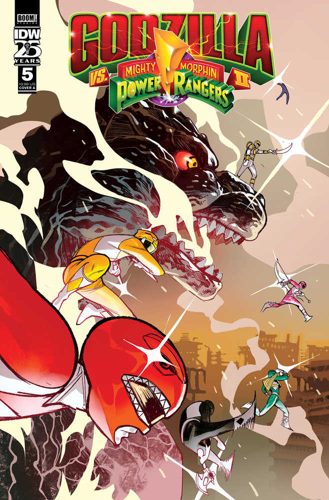 Godzilla vs Mighty Morphin Power Rangers II #5 Cover A Rivas
