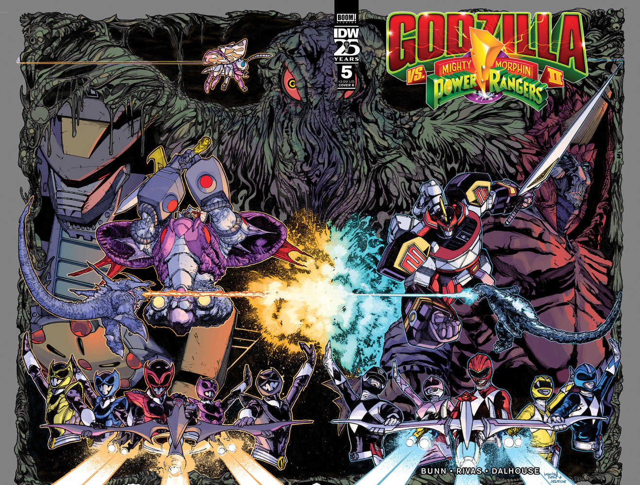 Godzilla vs Mighty Morphin Power Rangers II #5 Cover B Sanchez