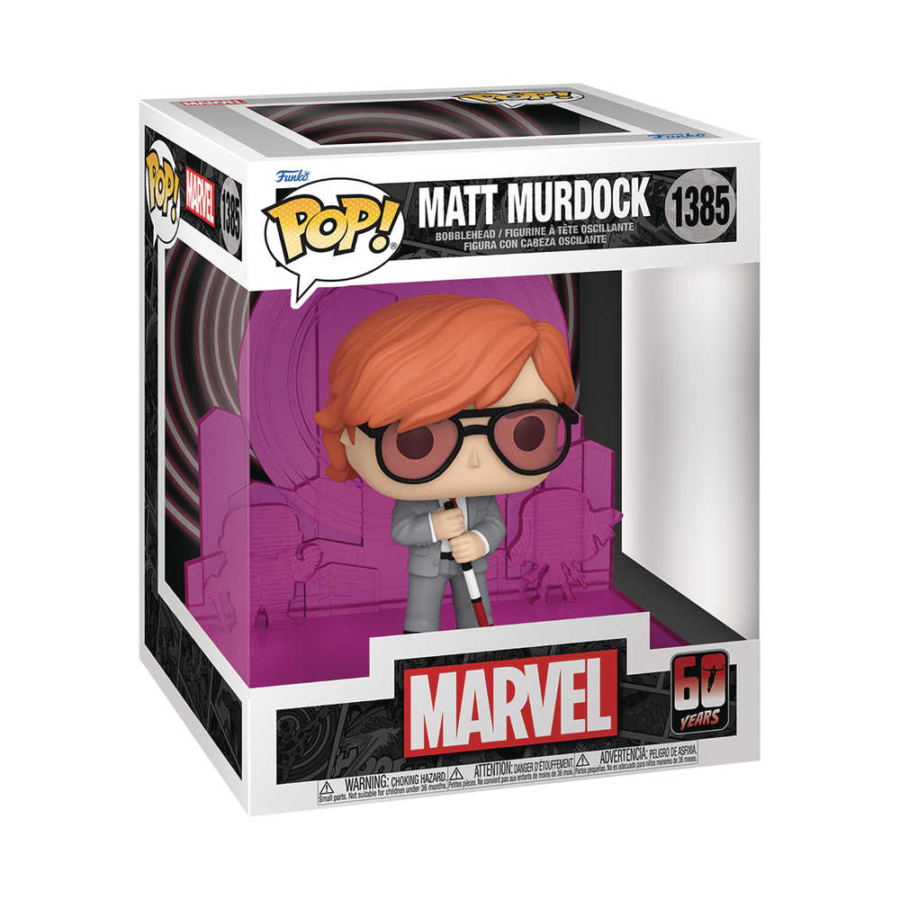 Pop Deluxe Daredevil 60th Matt Murdock W Radar Vinyl Figure