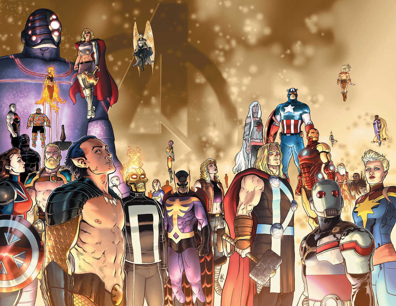 Avengers Forever By Jason Aaron Omnibus Aaron Kuder Cover