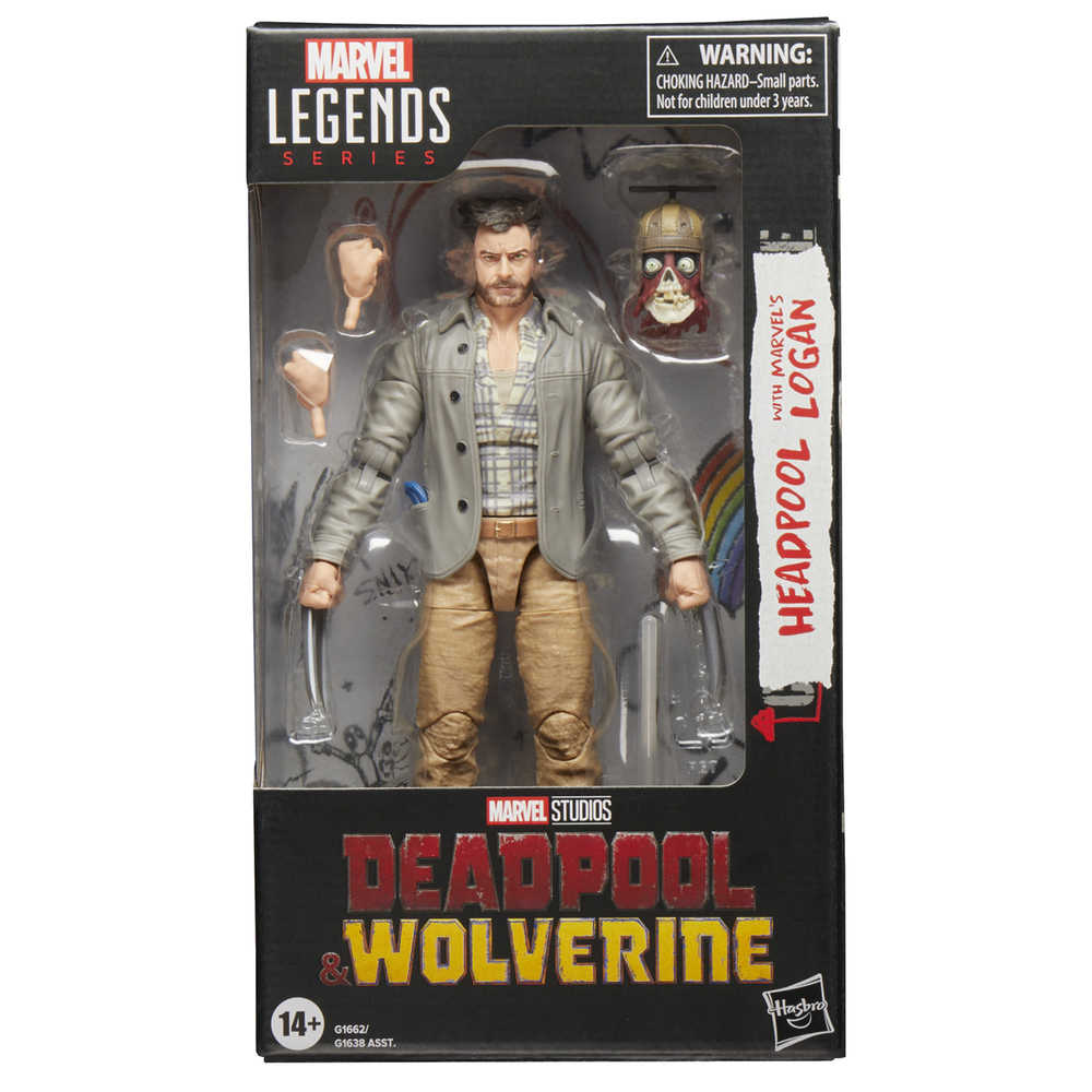 Deadpool & Wolverine Legends 6in Headpool with Logan Action Figure