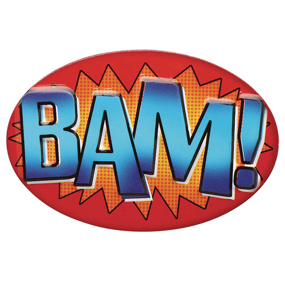 Bam Embossed Metal Magnet