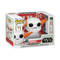 Pop Star Wars Mando Hldy Grogu Snowman Vinyl Figure