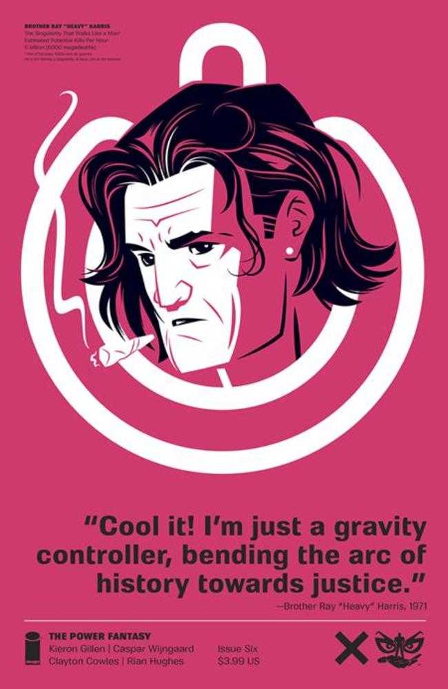 Power Fantasy #6 Cover C 1 in 50 Rian Hughes Pantone Color Pms 806 Variant (Mature)