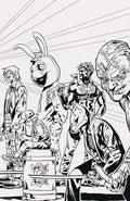 Exquisite Corpses #1 2nd Print Cover B 1 in 10 Michael Walsh Polybagged & Playing Card Black & White Variant (Mature)